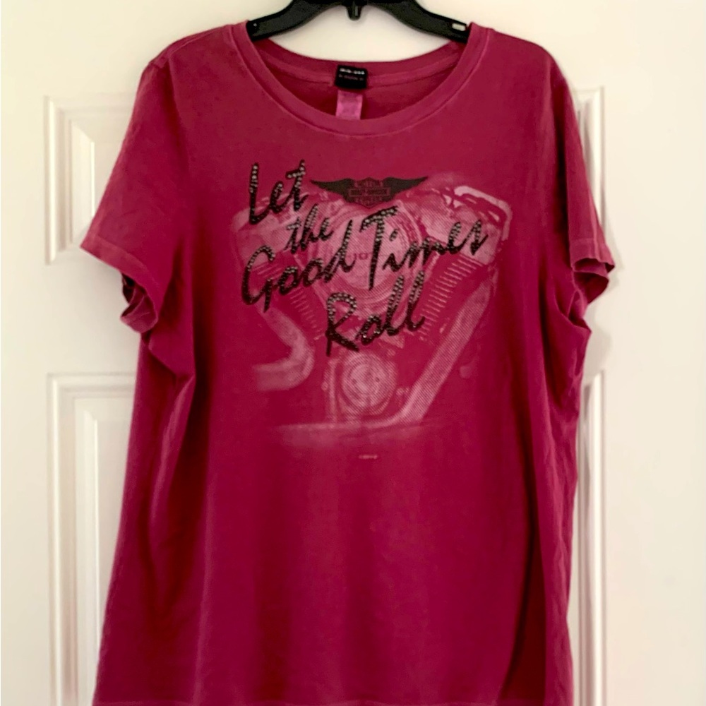 Harley-Davidson Ladies Tee with Bling!!   Christmas gift!!
